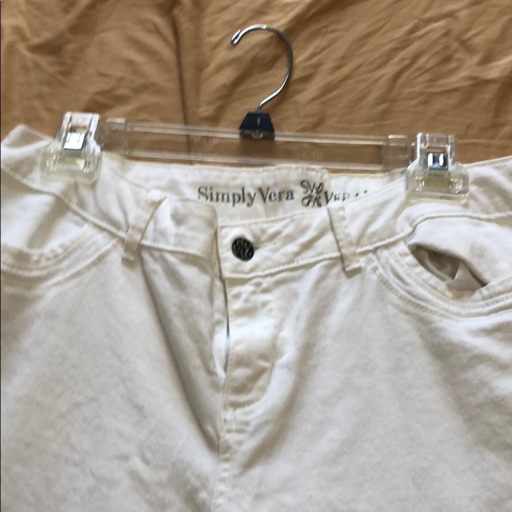 White denim Vera Wang